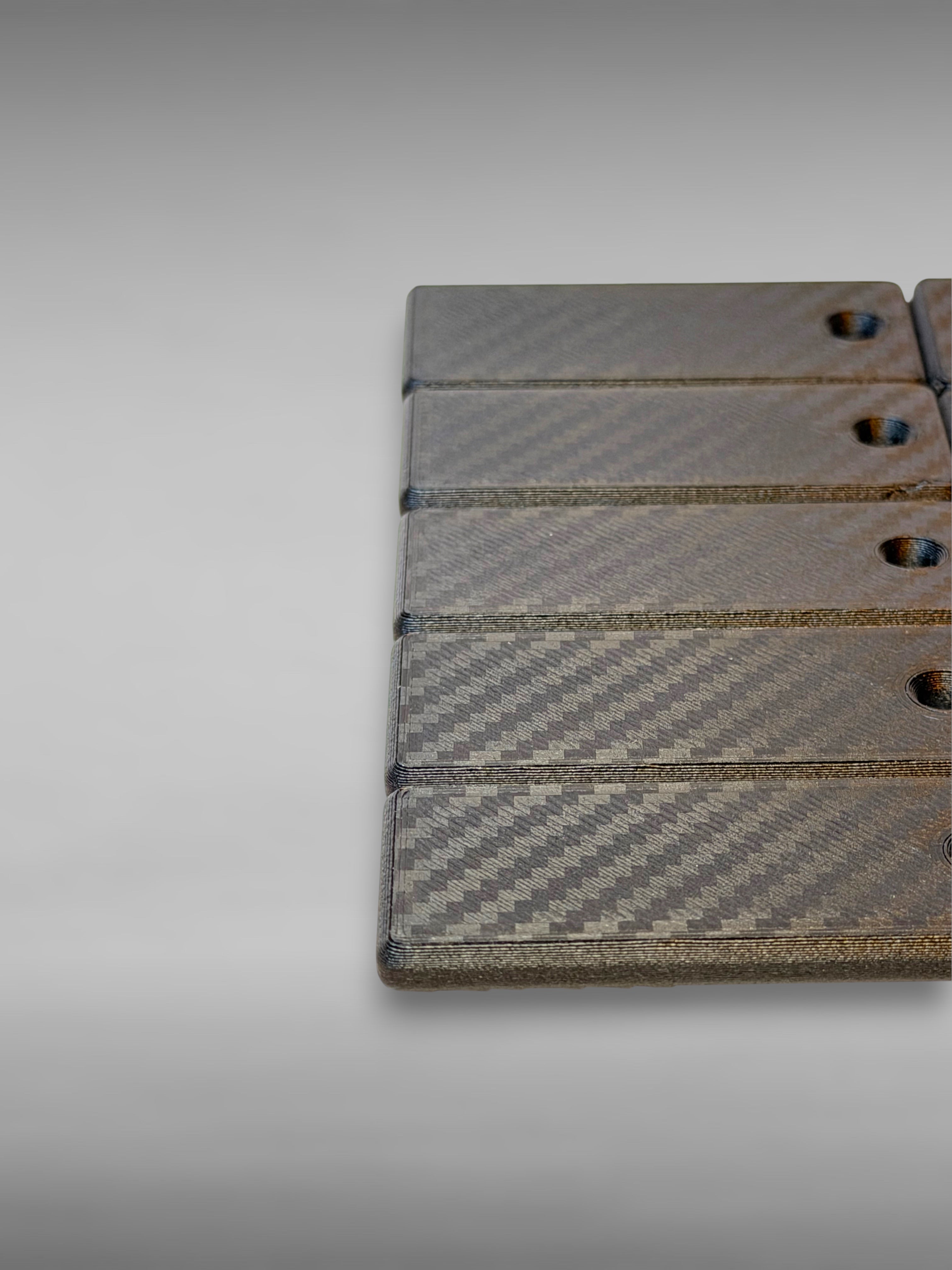 Custom Car Keychain • PETG-CF Base with White/Grey Text • Personalized 3D Printed Key Tag