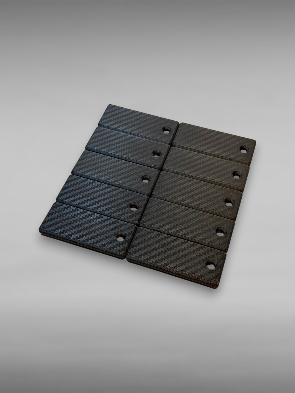 Custom Car Keychain • PETG-CF Base with White/Grey Text • Personalized 3D Printed Key Tag