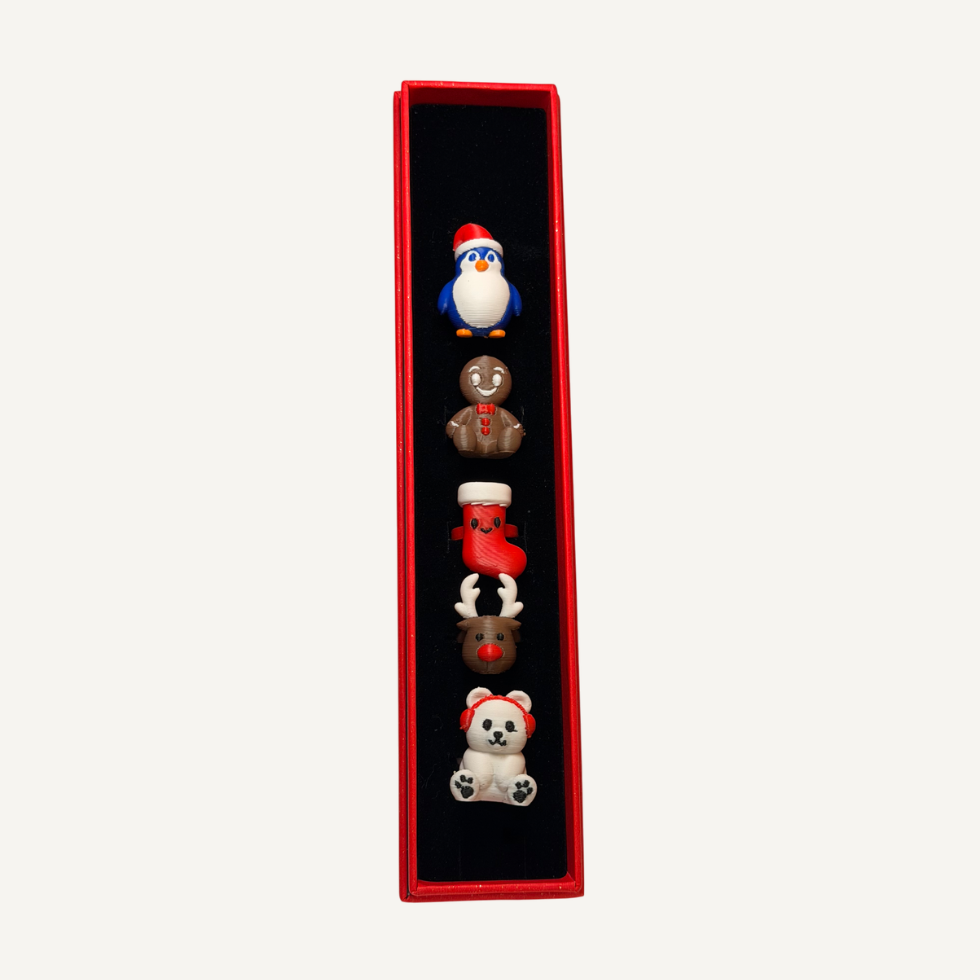 Christmas Wine Tags Set of 5